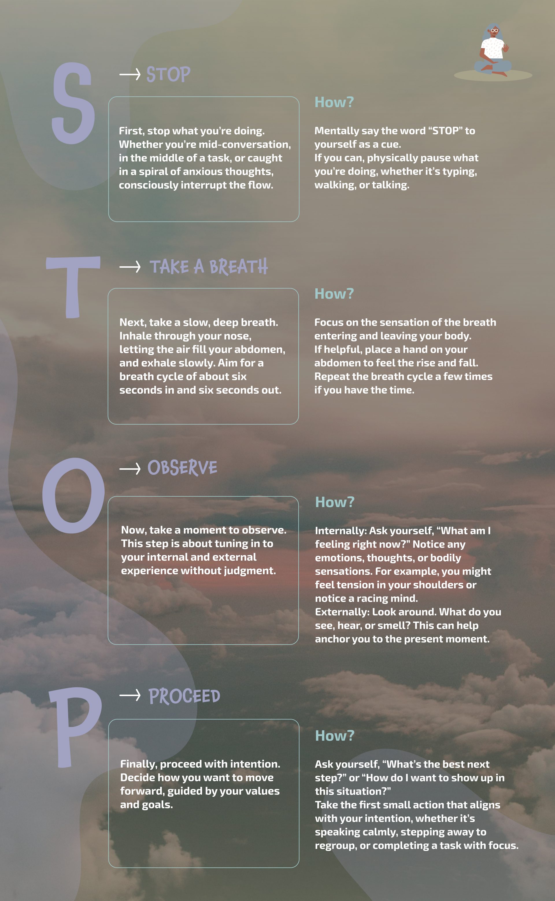 Finding Your Center with the STOP Mindfulness Technique - Simple People